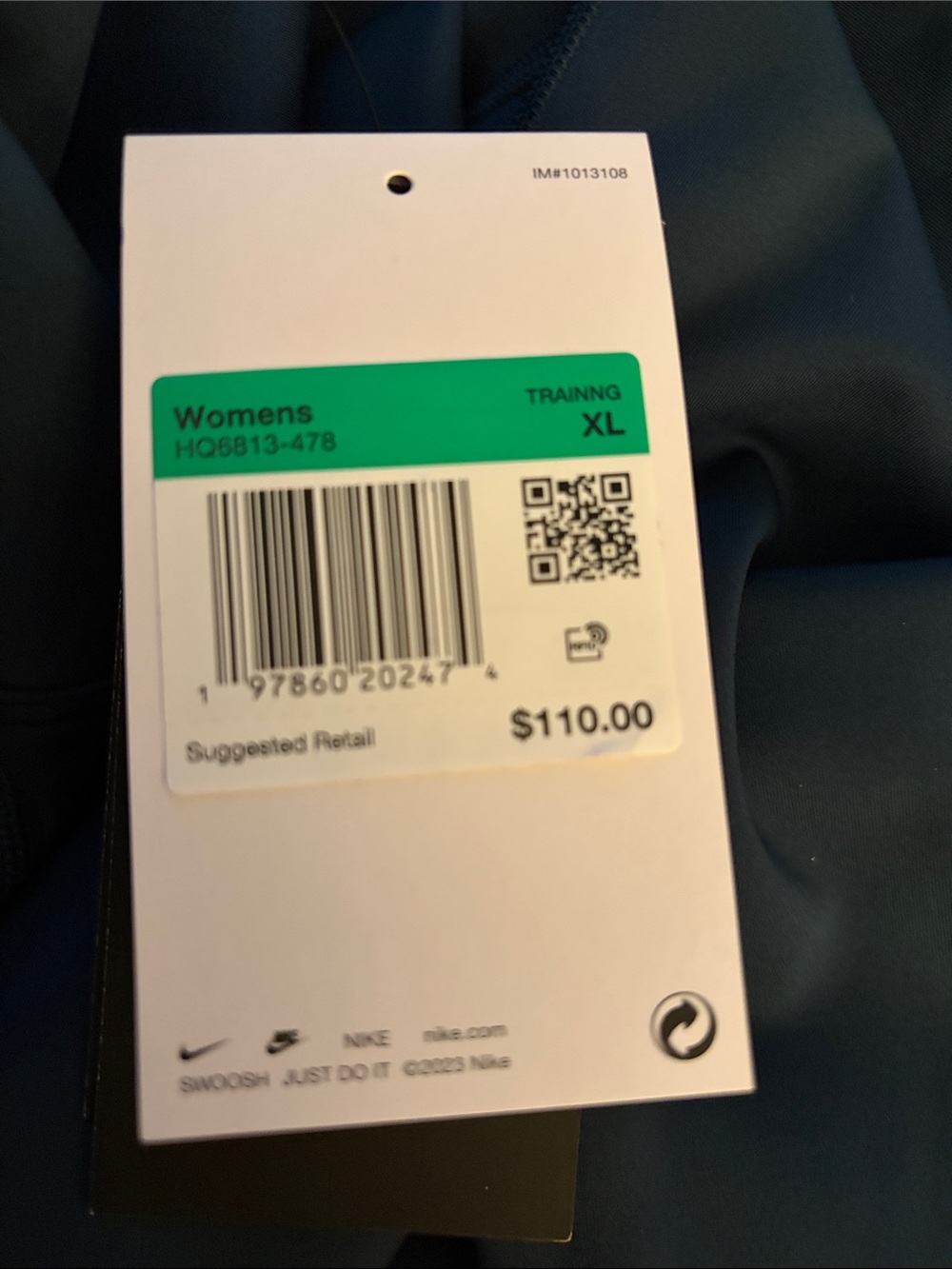 Nike Universa High-Rise 7/8 Leggings • NWT • Women’s small NEW Teal HQ6813-478 - Picture 8 of 8
